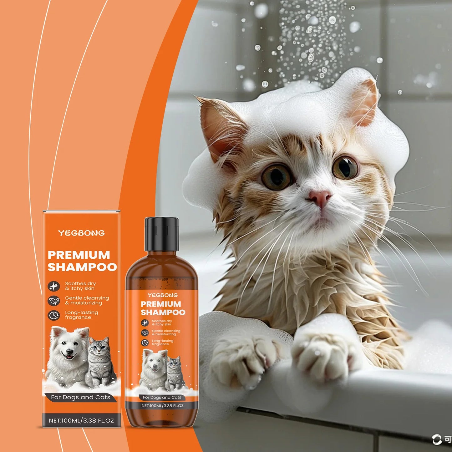 Shampoo Naturale all’Olio di Cocco per Cani e Gatti