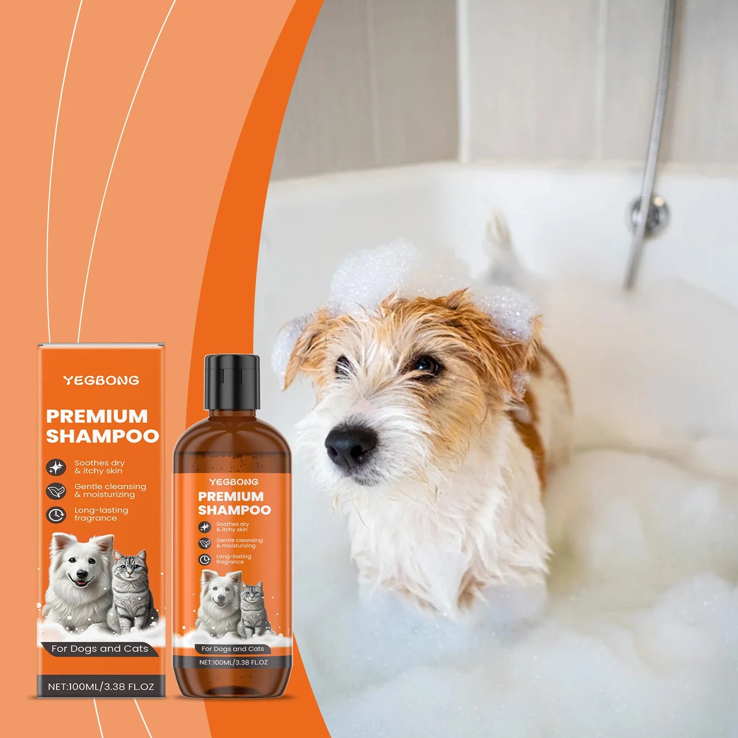 Shampoo Naturale all’Olio di Cocco per Cani e Gatti