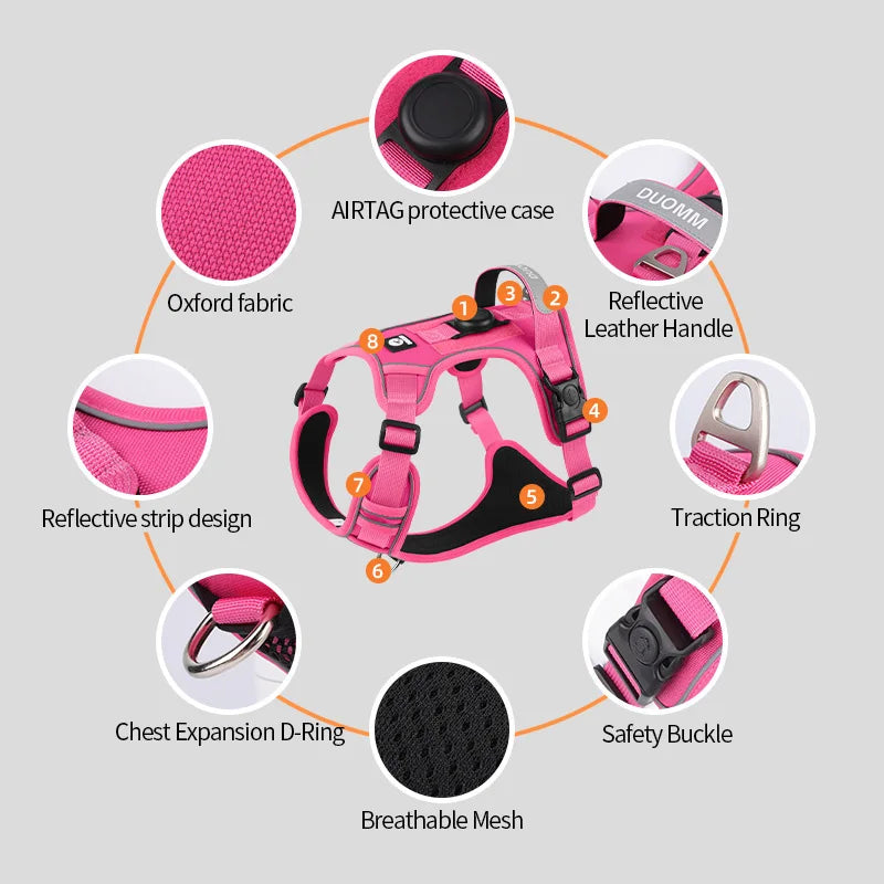 Pettorina Antistrappo Riflettente Regolabile