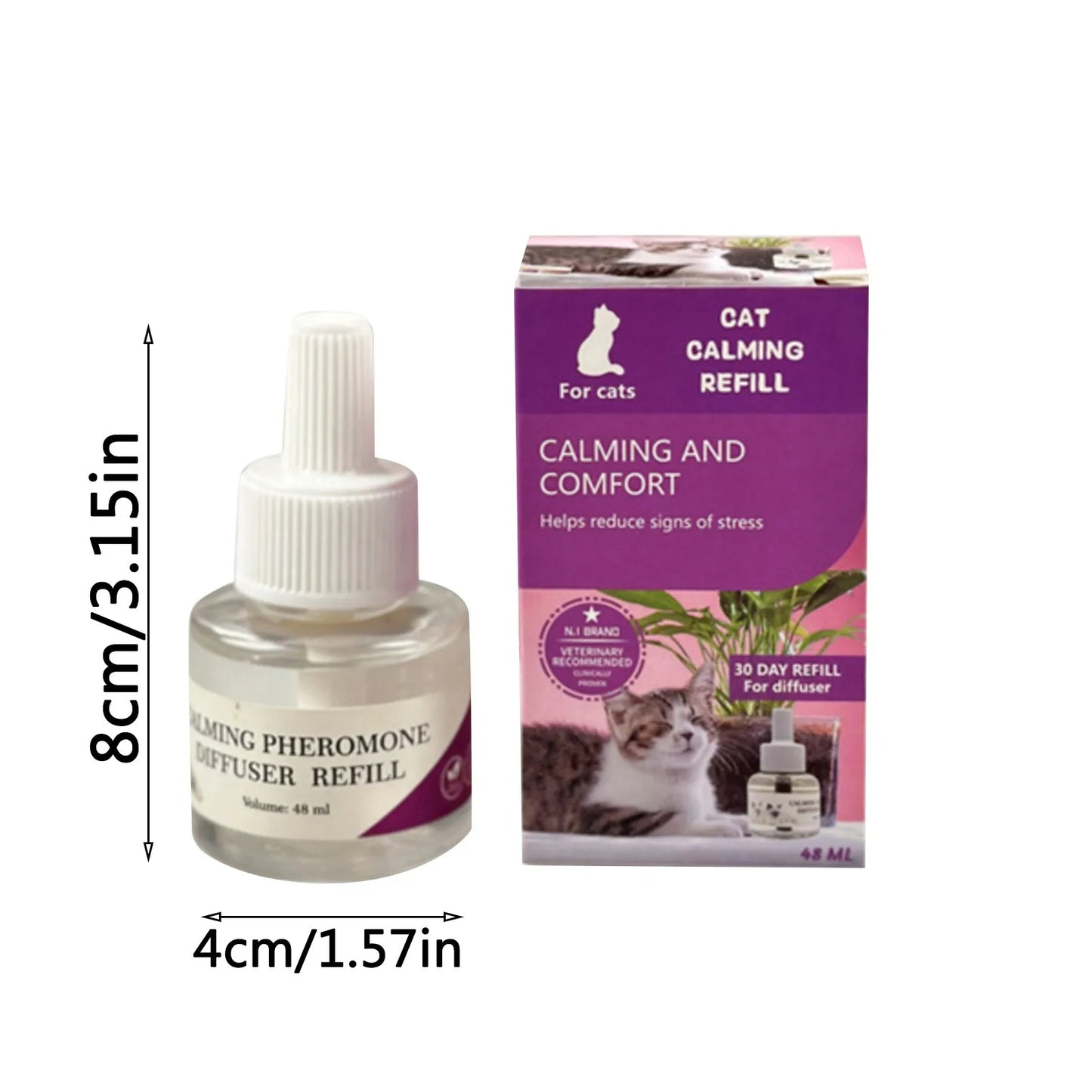 Diffusore Calmante ai Feromoni per Gatti – 48 ml