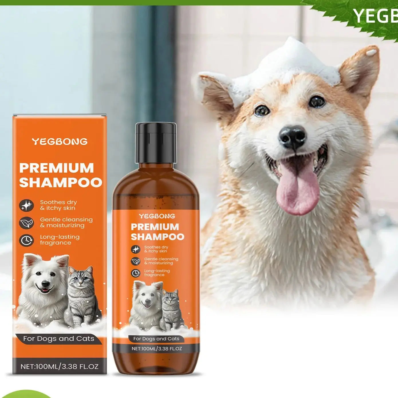 Shampoo Naturale all’Olio di Cocco per Cani e Gatti