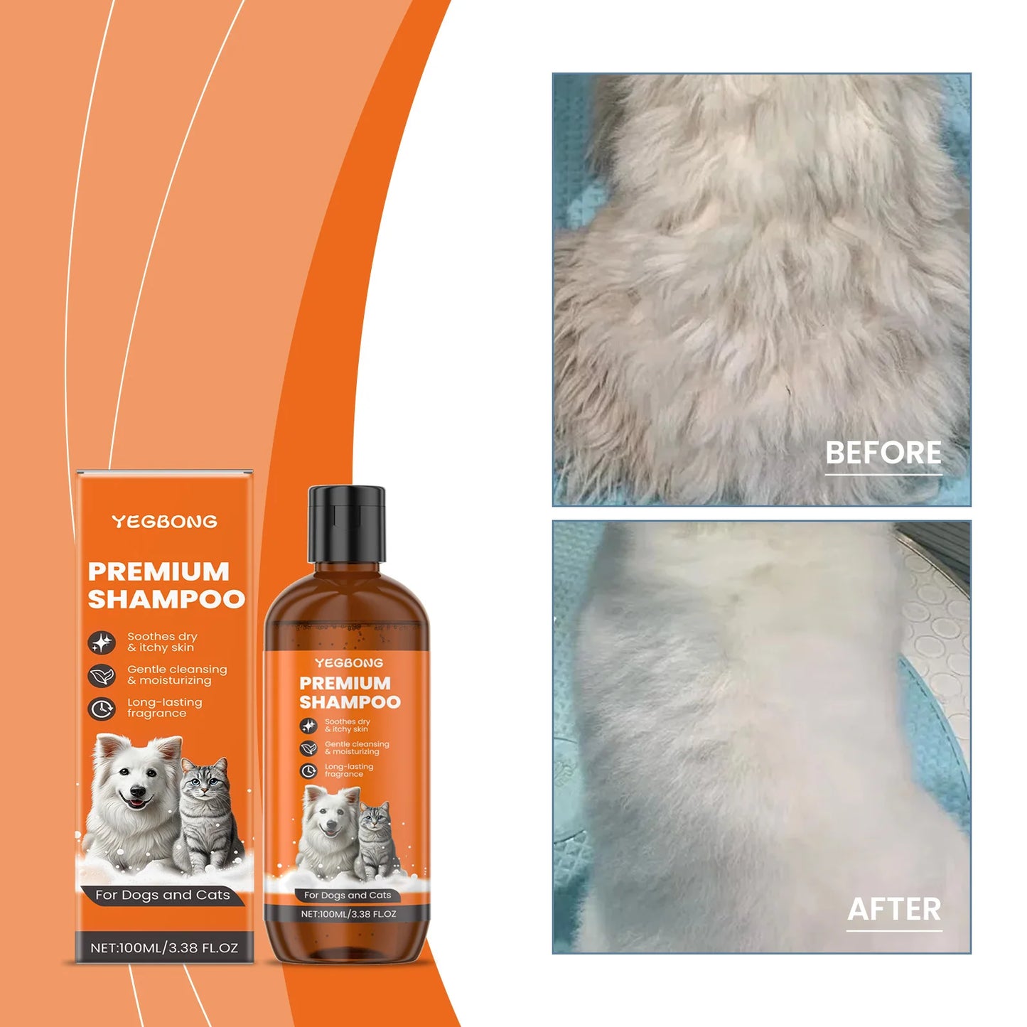 Shampoo Naturale all’Olio di Cocco per Cani e Gatti